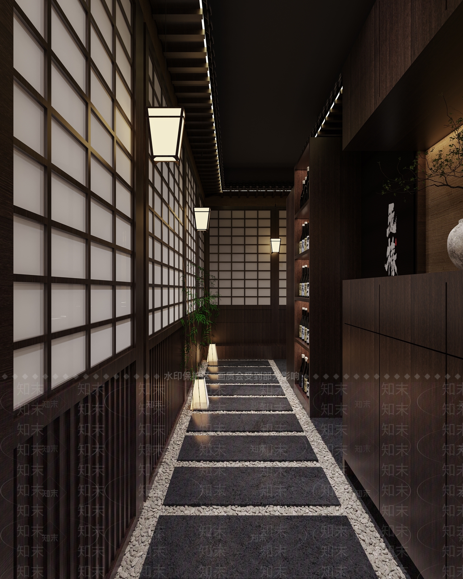 日式茶馆3D模型下载【ID:1214791309】