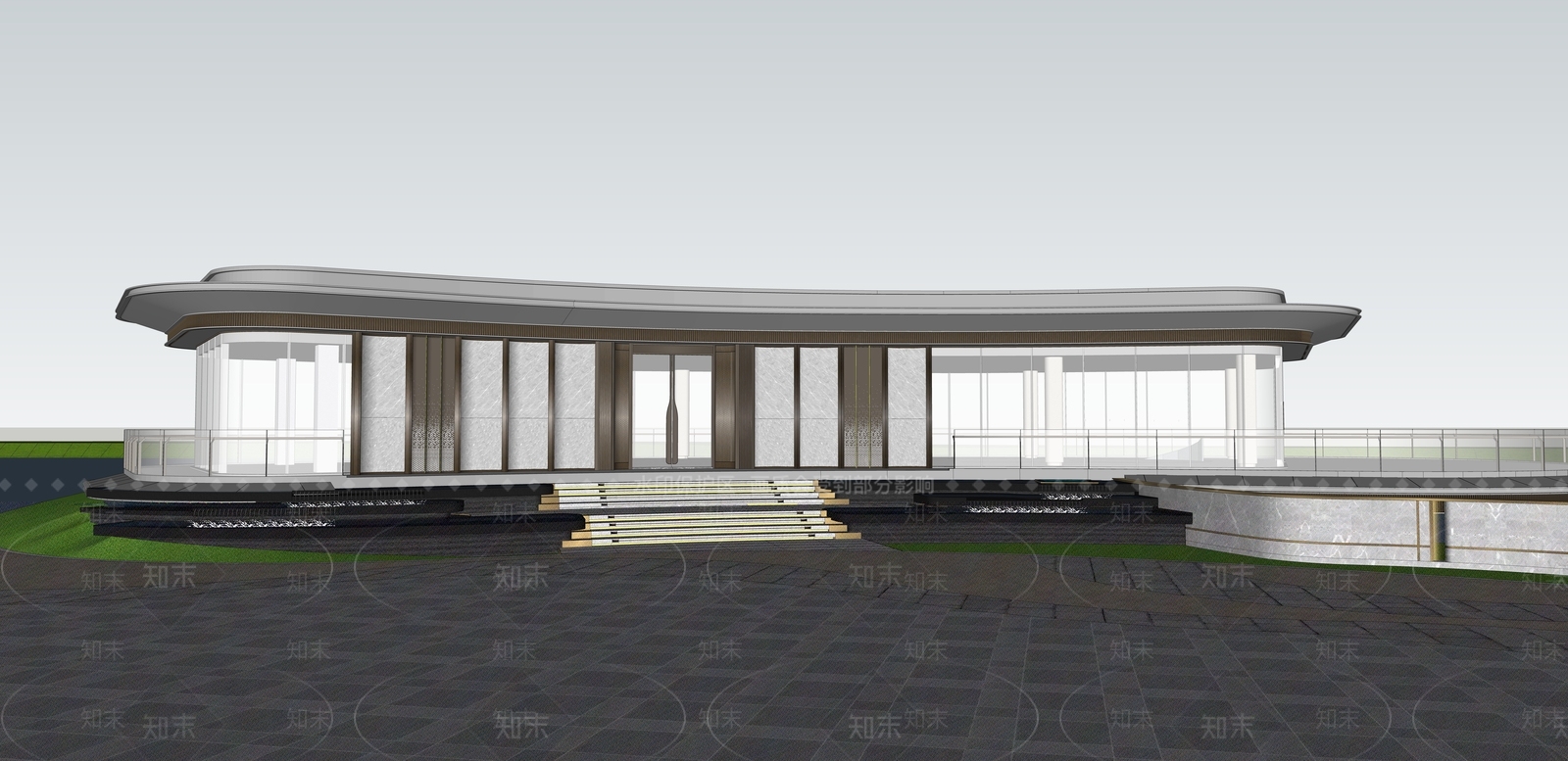 现代小公建SU模型下载【ID:1174229024】