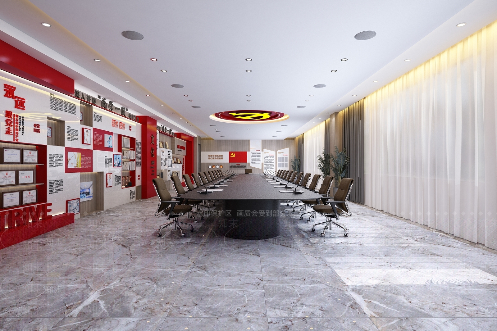 现代党政机关3D模型下载【ID:1174238408】