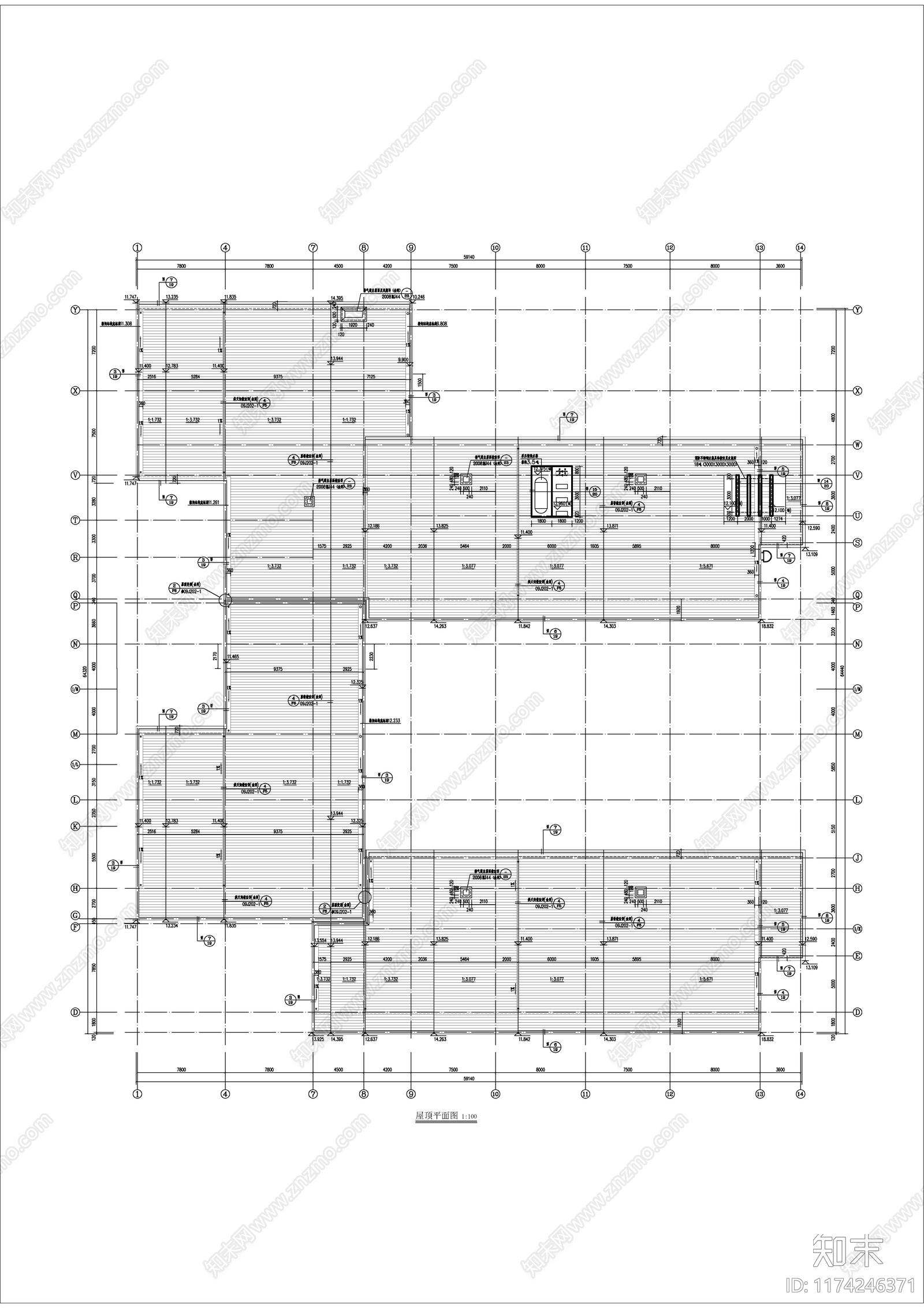 现代幼儿园建筑cad施工图下载【ID:1174246371】