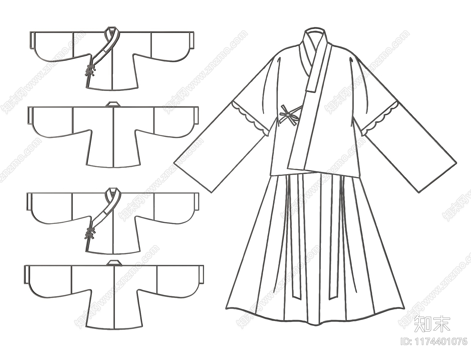 新中式挂件SU模型下载【ID:1174401076】