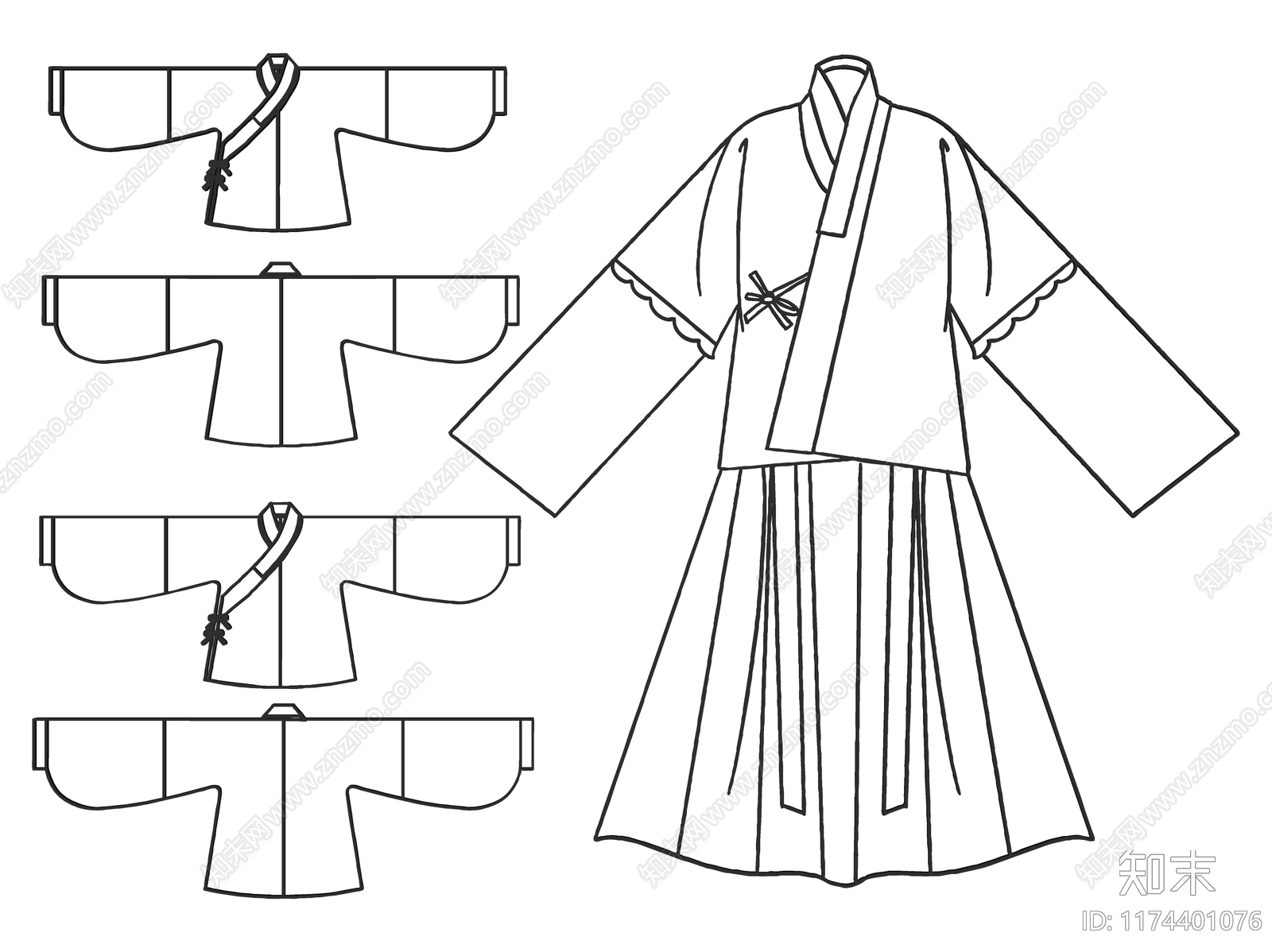 新中式挂件SU模型下载【ID:1174401076】