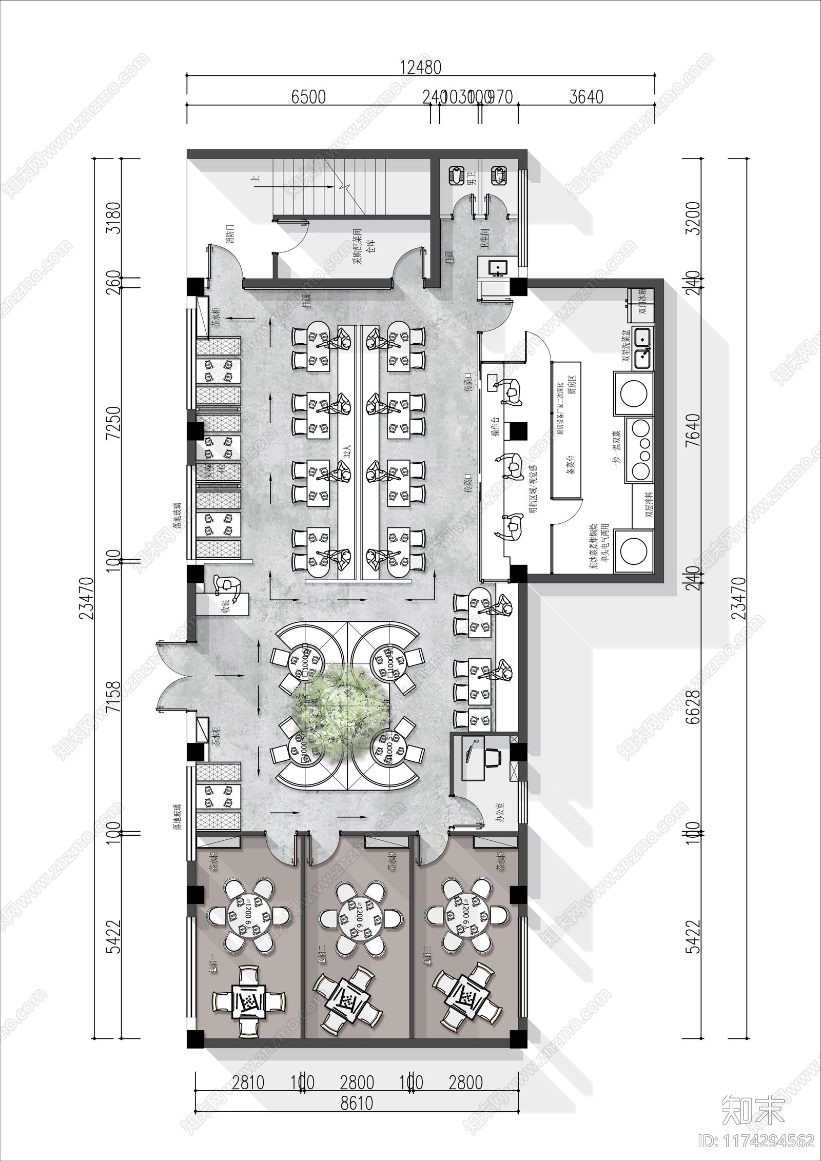 工装平面图cad施工图下载【ID:1174294562】