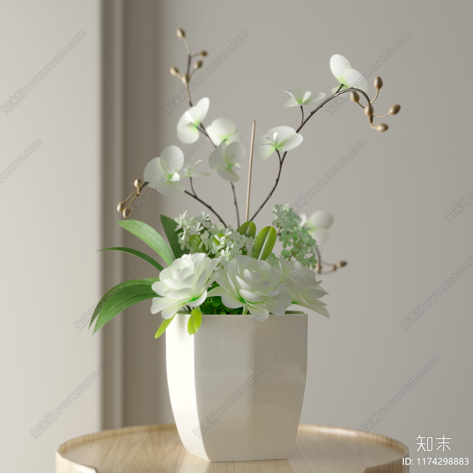 现代花艺3D模型下载【ID:1174298883】