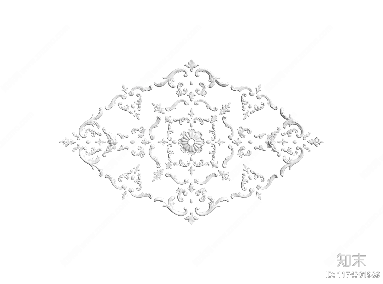 法式欧式雕花SU模型下载【ID:1174301989】