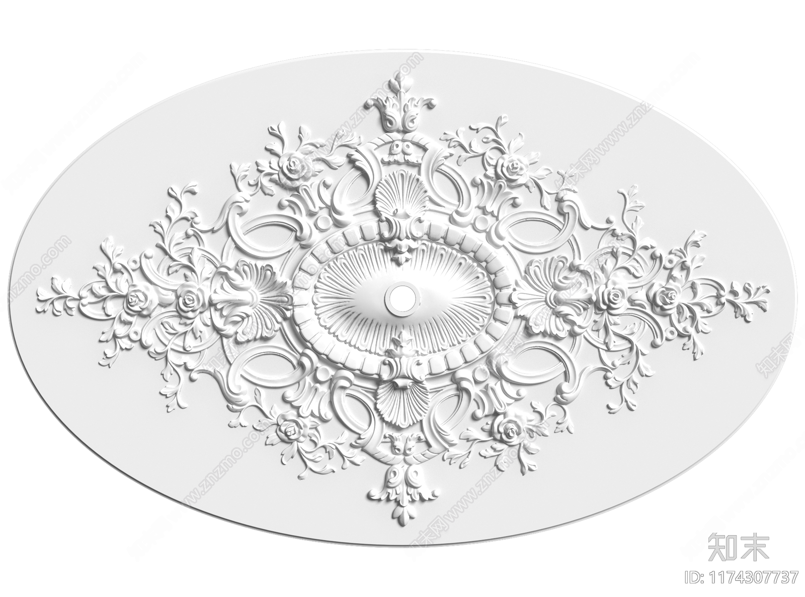 法式欧式雕花3D模型下载【ID:1174307737】