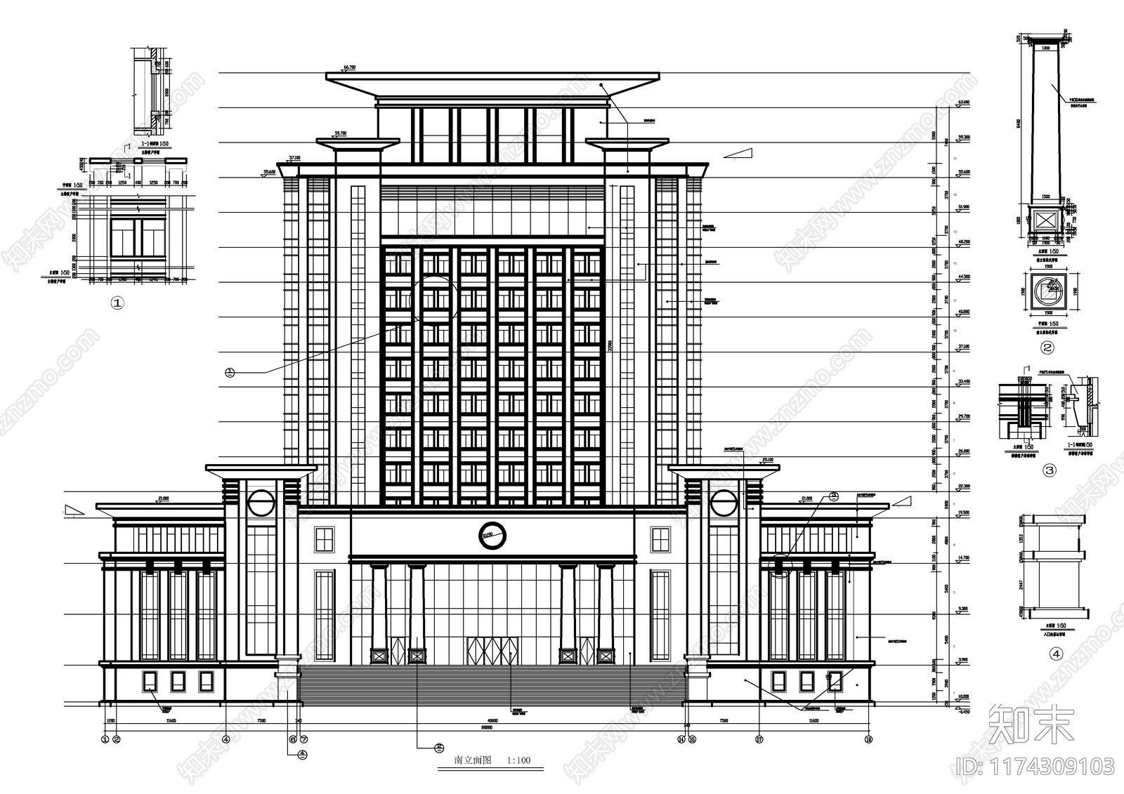现代其他建筑施工图下载【ID:1174309103】