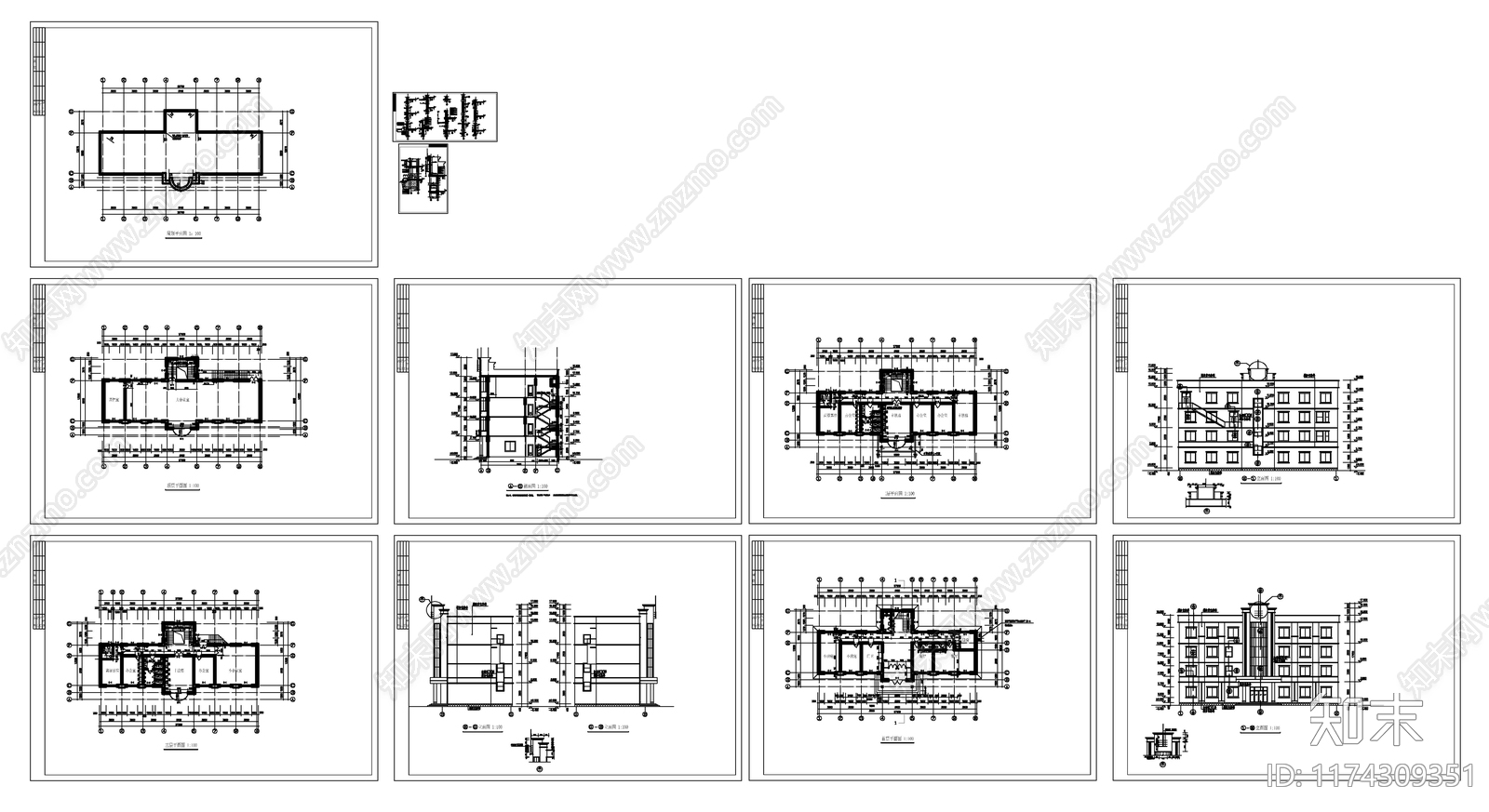 现代其他建筑施工图下载【ID:1174309351】