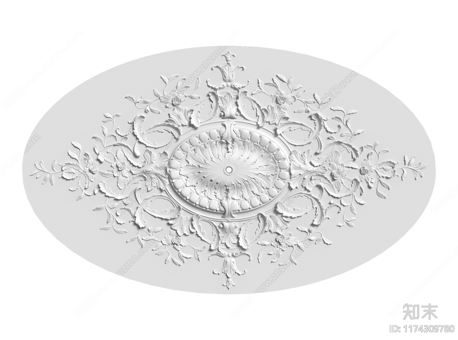 法式欧式雕花3D模型下载【ID:1174309780】