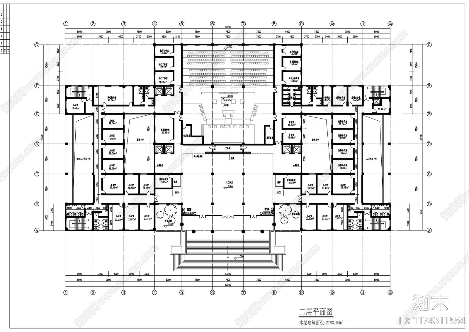 建筑平面图施工图下载【ID:1174311554】