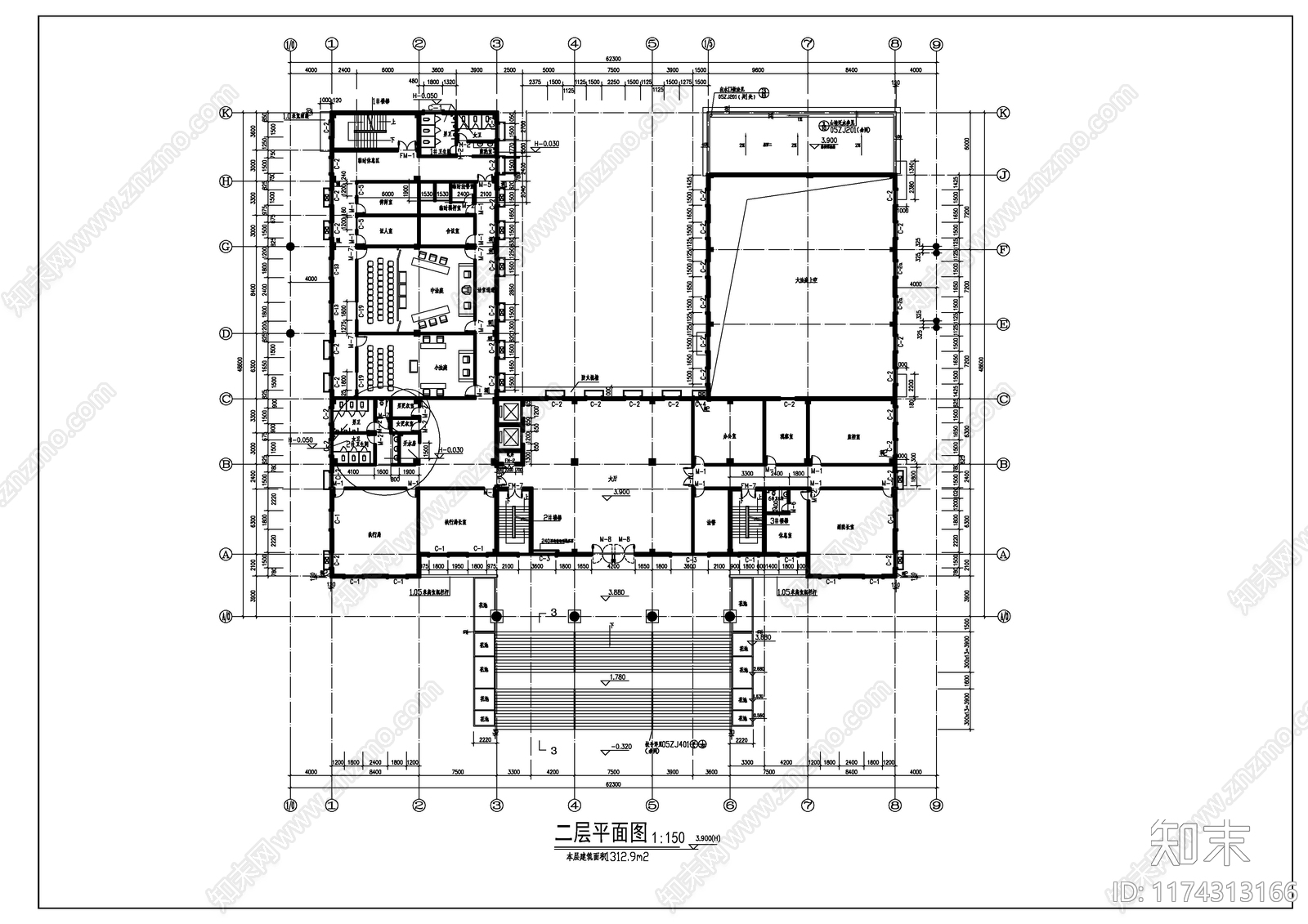 建筑平面图施工图下载【ID:1174313166】