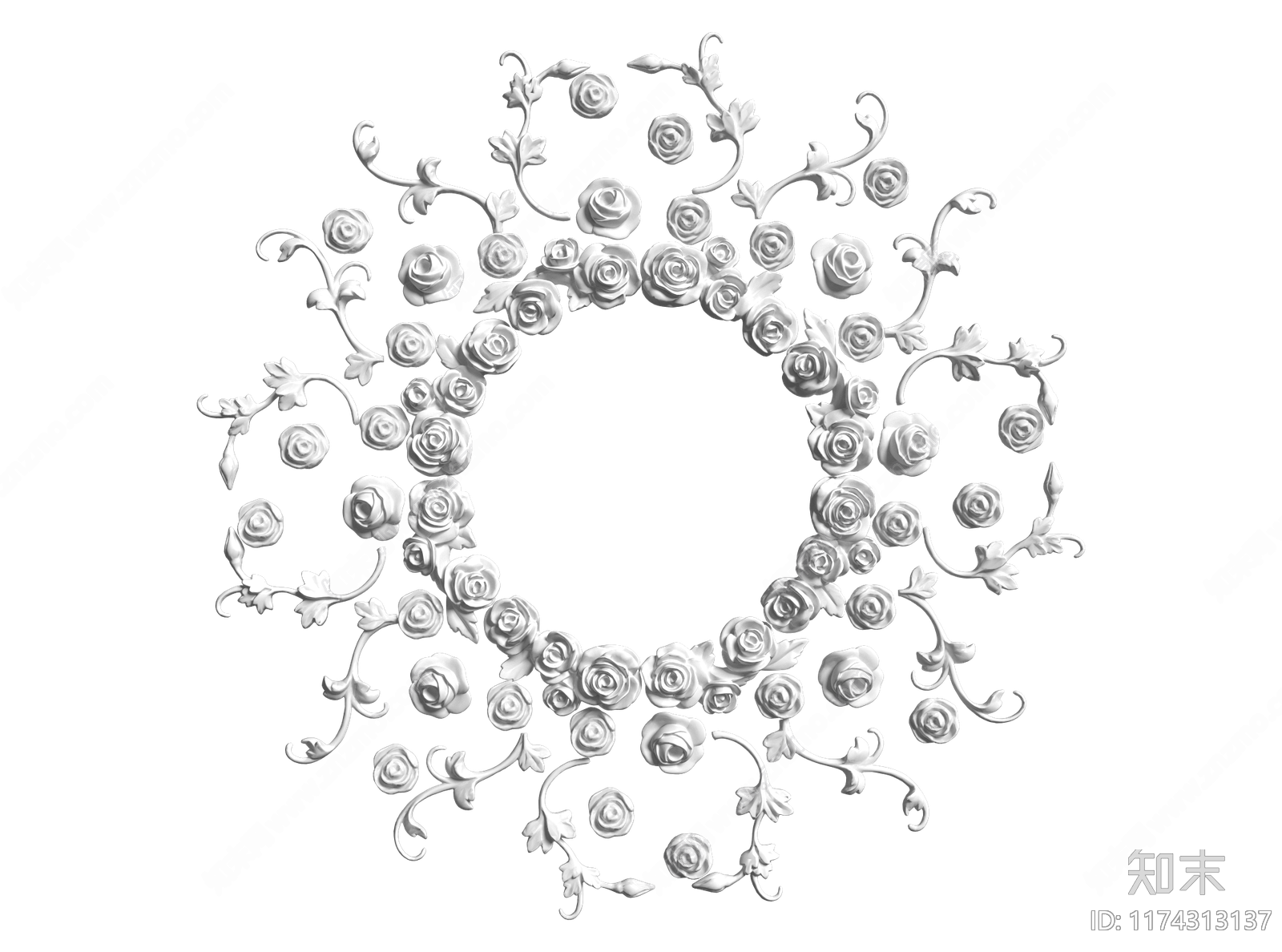 美式欧式雕花3D模型下载【ID:1174313137】