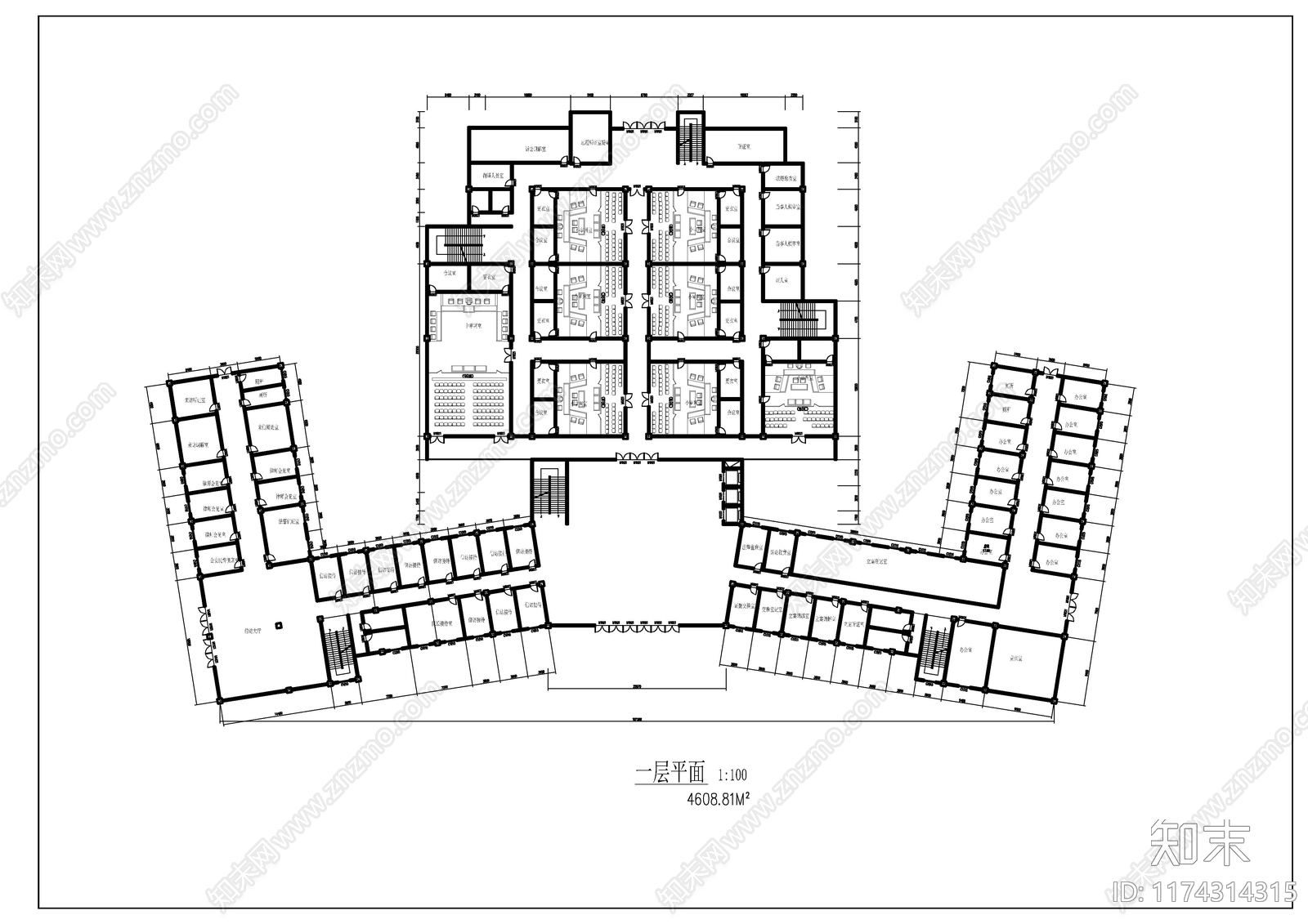 建筑平面图施工图下载【ID:1174314315】