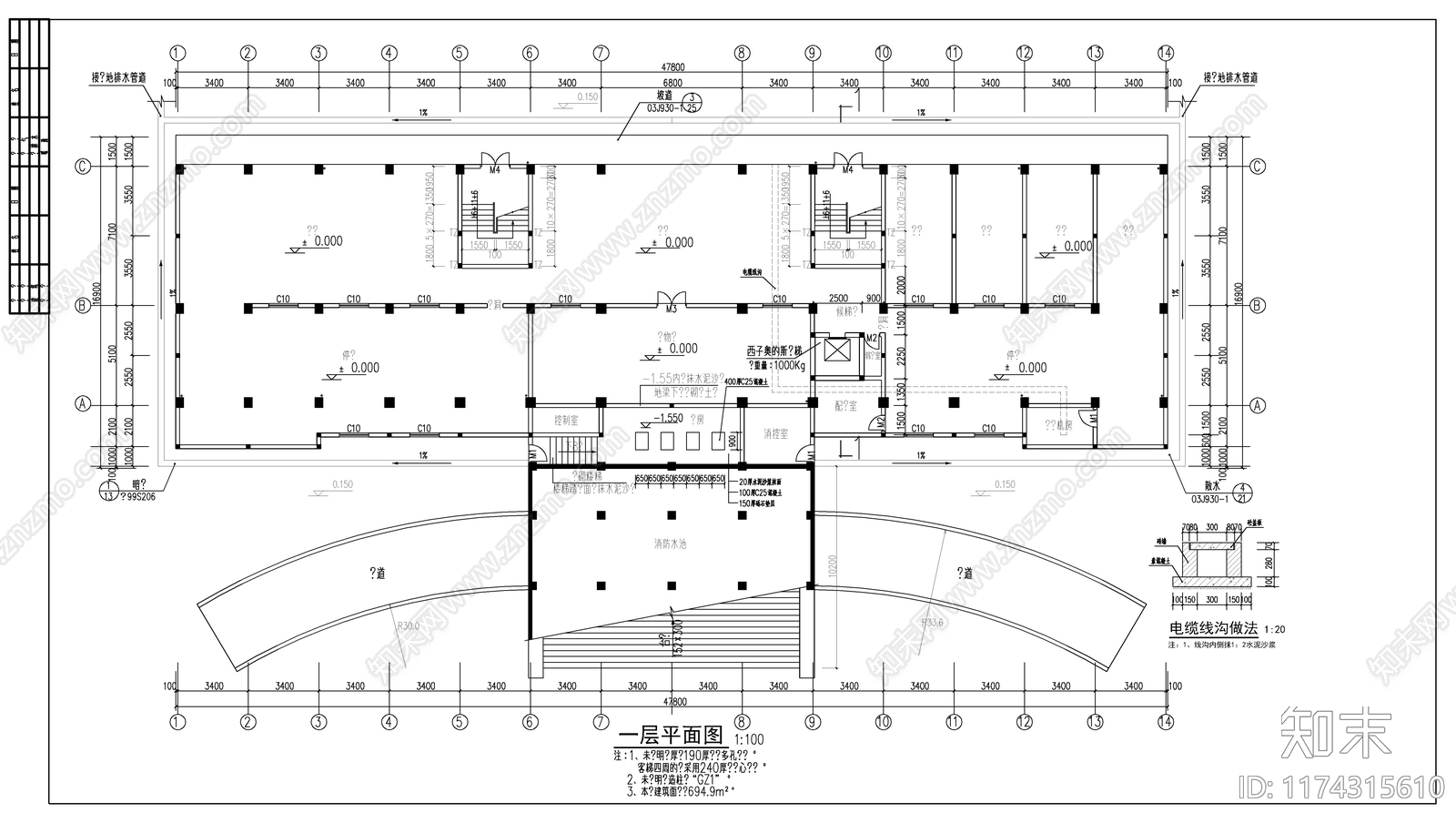 现代其他建筑施工图下载【ID:1174315610】