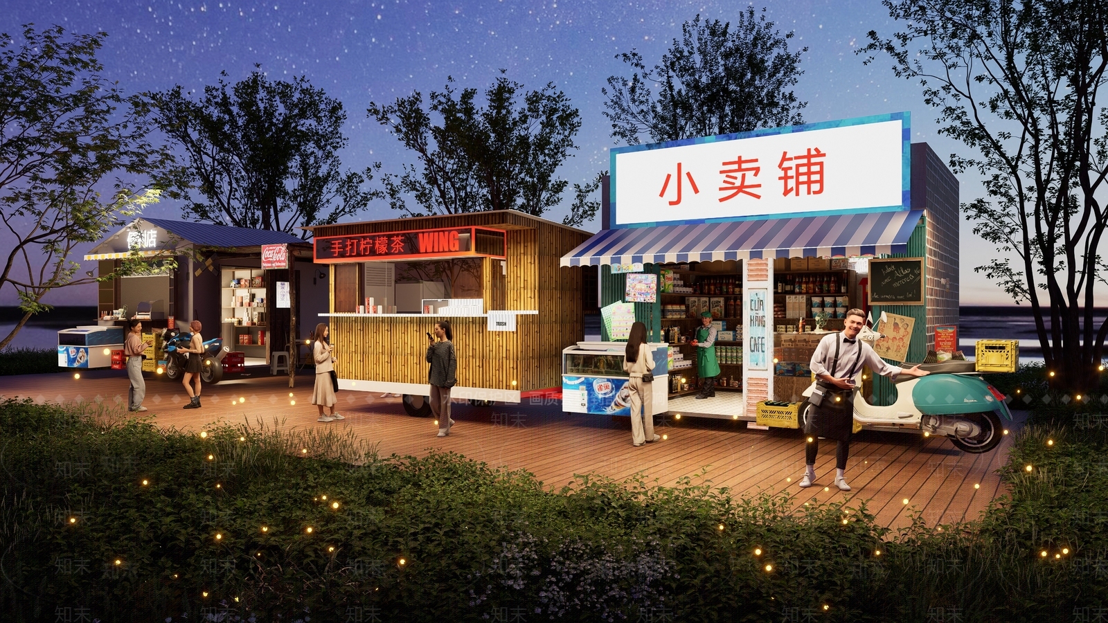 摊位SU模型下载【ID:1174325344】