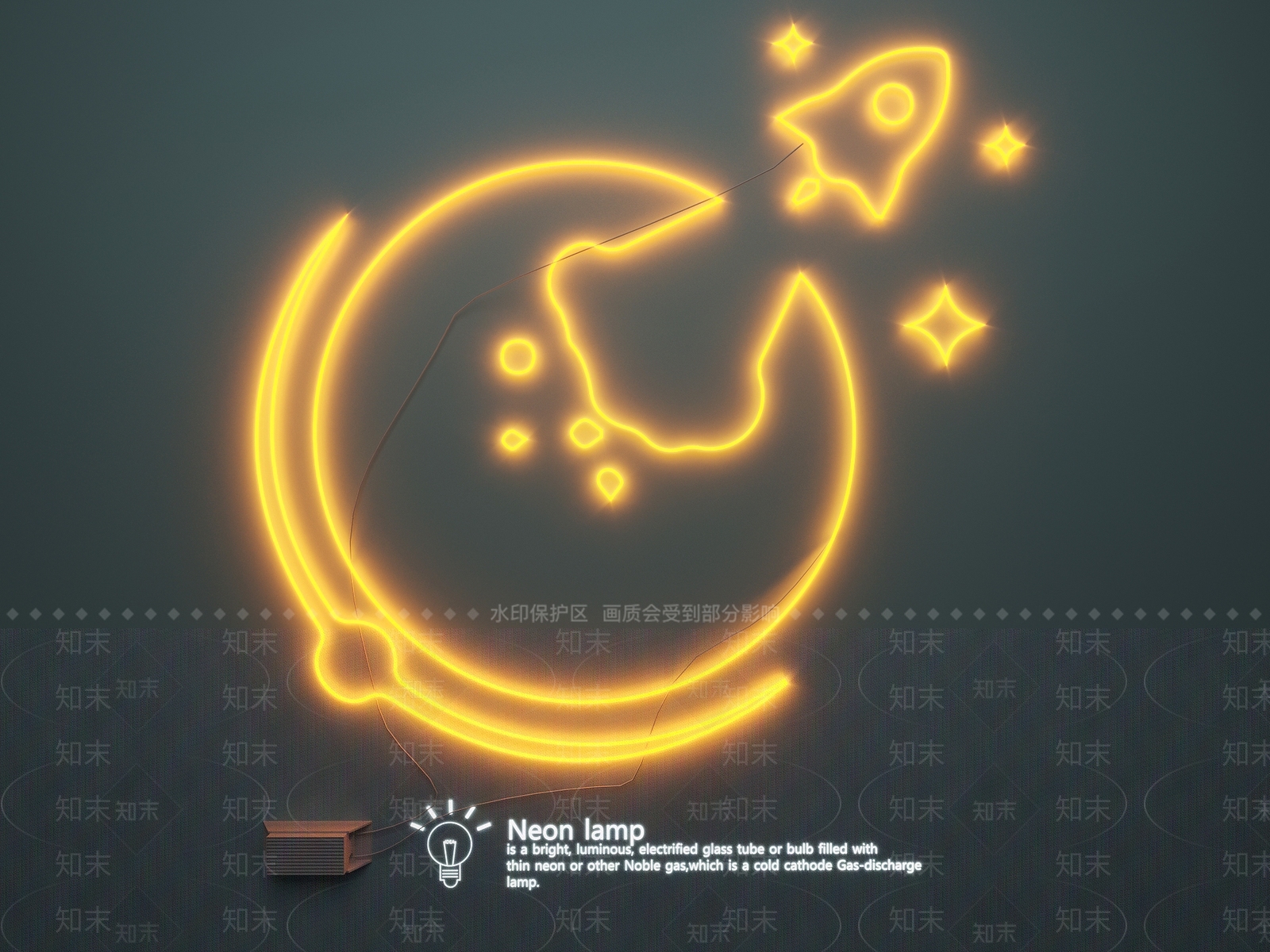 现代灯具组合3D模型下载【ID:1174333018】