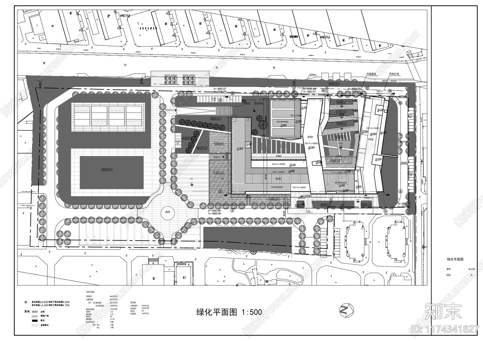 现代住宅楼建筑cad施工图下载【ID:1174341827】