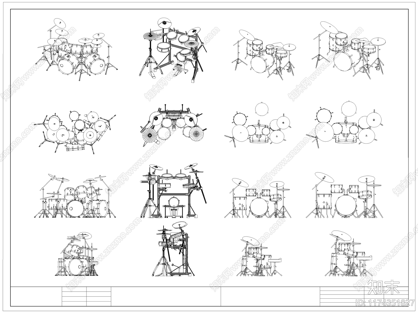 现代乐器施工图下载【ID:1174351827】
