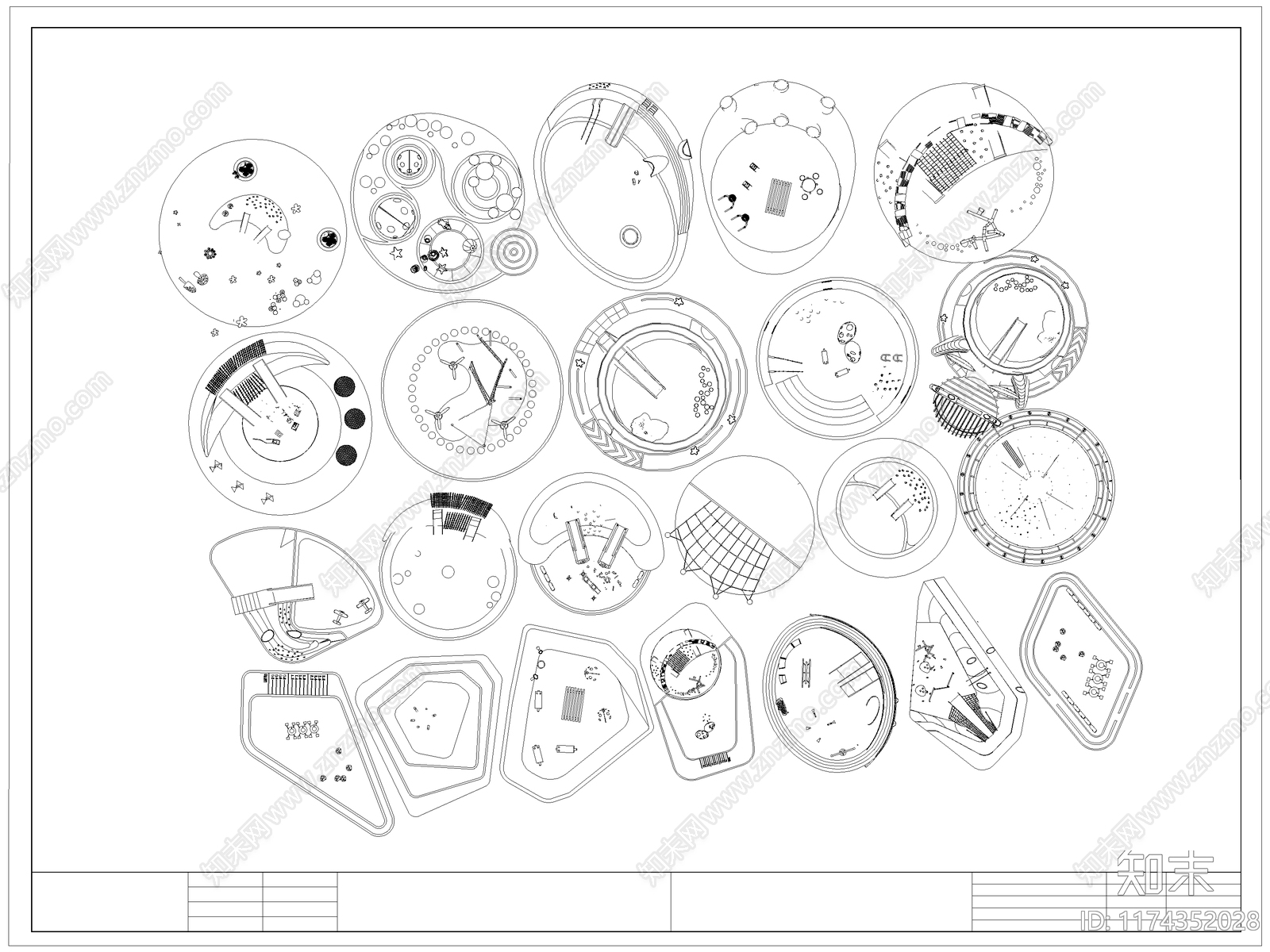 现代娱乐器材施工图下载【ID:1174352028】