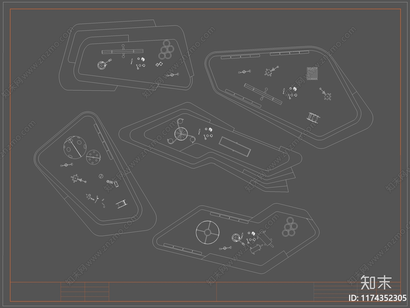 现代娱乐器材施工图下载【ID:1174352305】