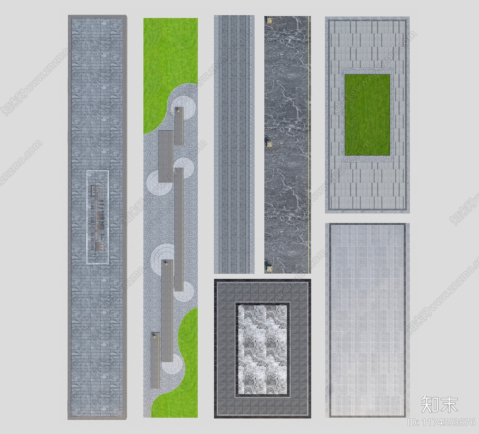 新中式铺装3D模型下载【ID:1174353876】