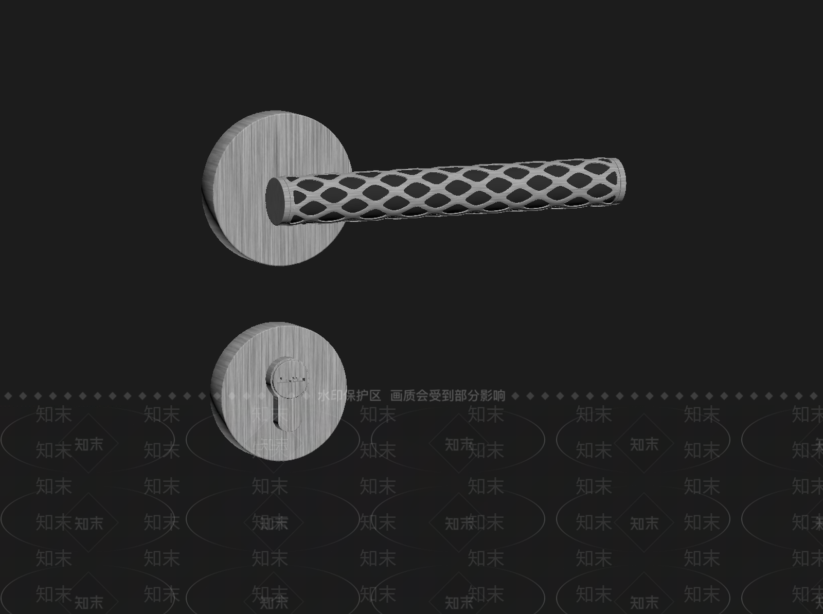 现代门把手SU模型下载【ID:1174359933】