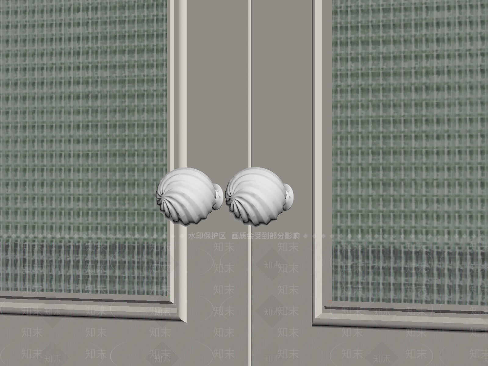 法式拉手SU模型下载【ID:1174366547】