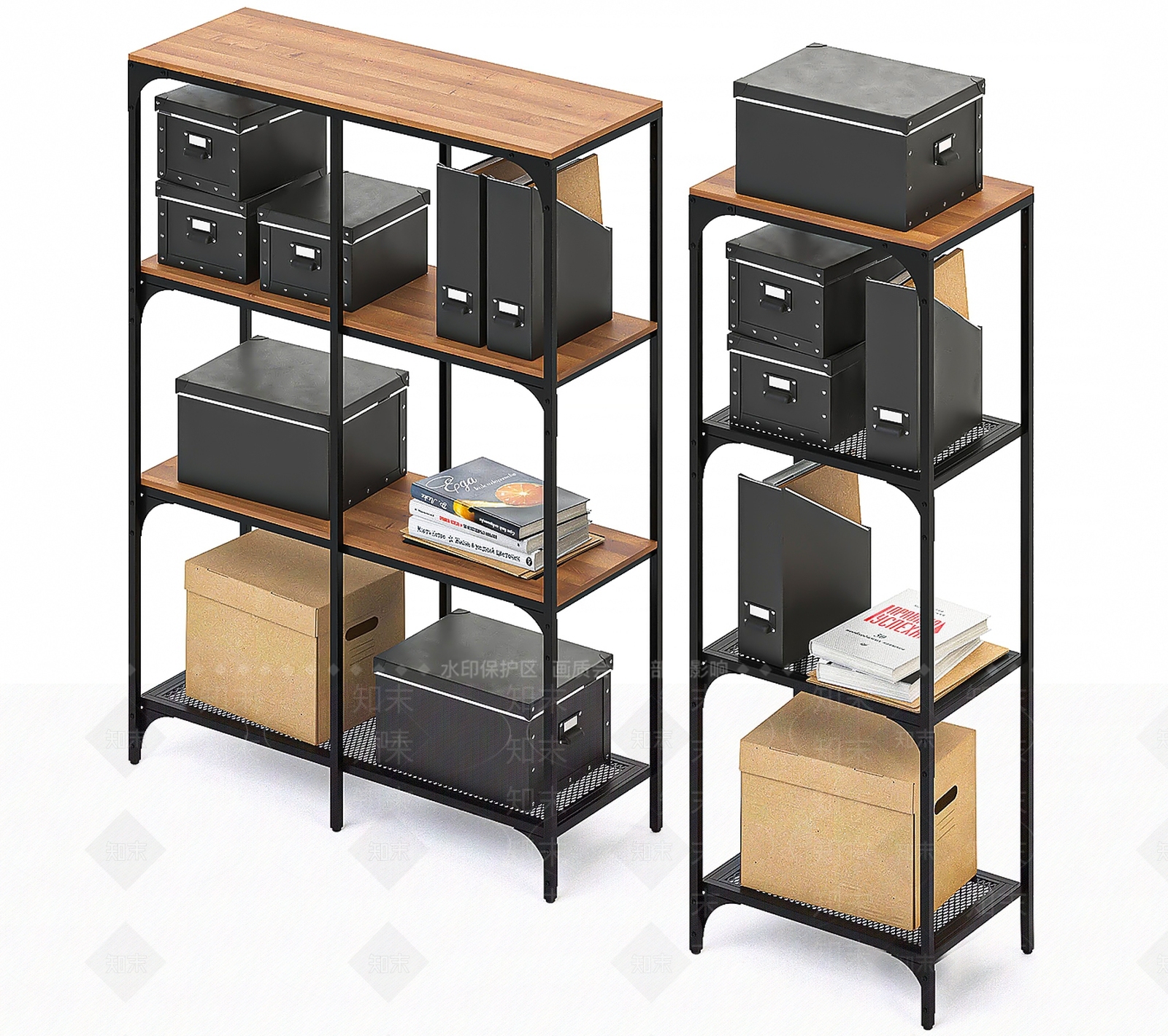 中古侘寂置物架3D模型下载【ID:1174397450】
