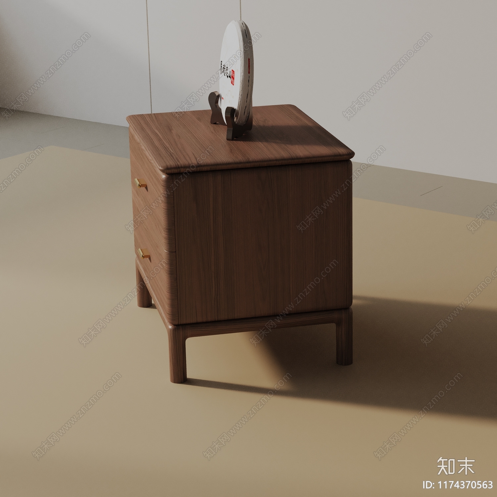 现代床头柜3D模型下载【ID:1174370563】