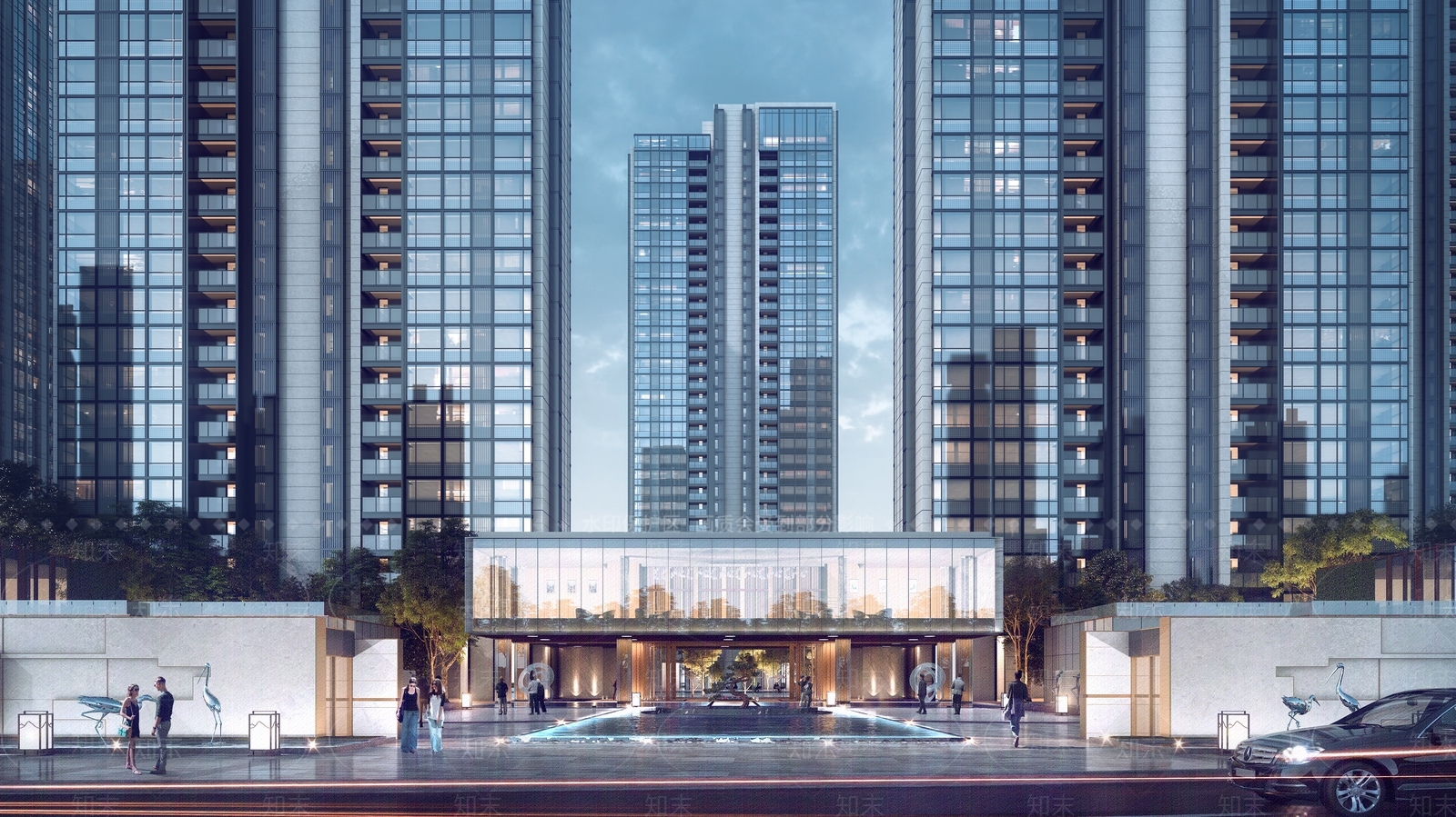 现代小公建SU模型下载【ID:1174371482】