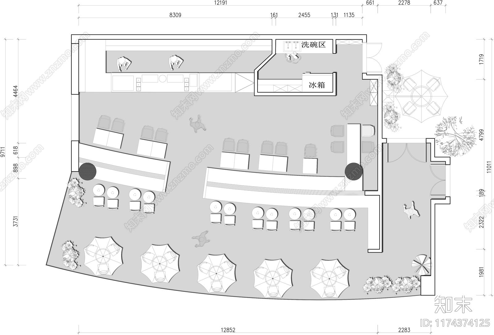 现代工装图库施工图下载【ID:1174374125】