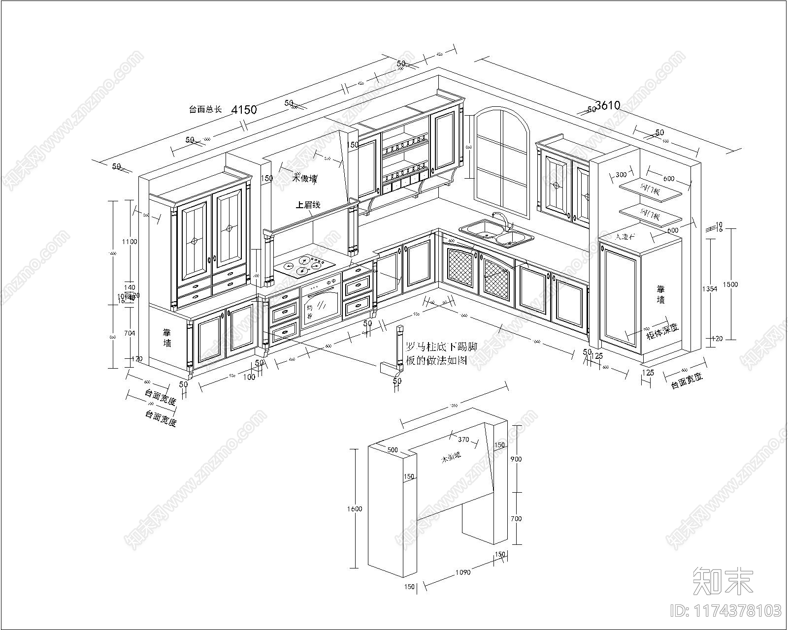 欧式综合家具图库cad施工图下载【ID:1174378103】