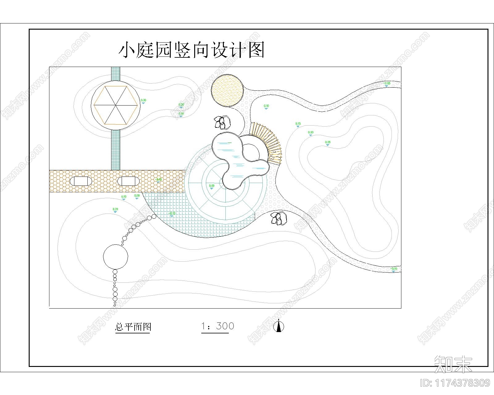 景观平面图cad施工图下载【ID:1174378309】