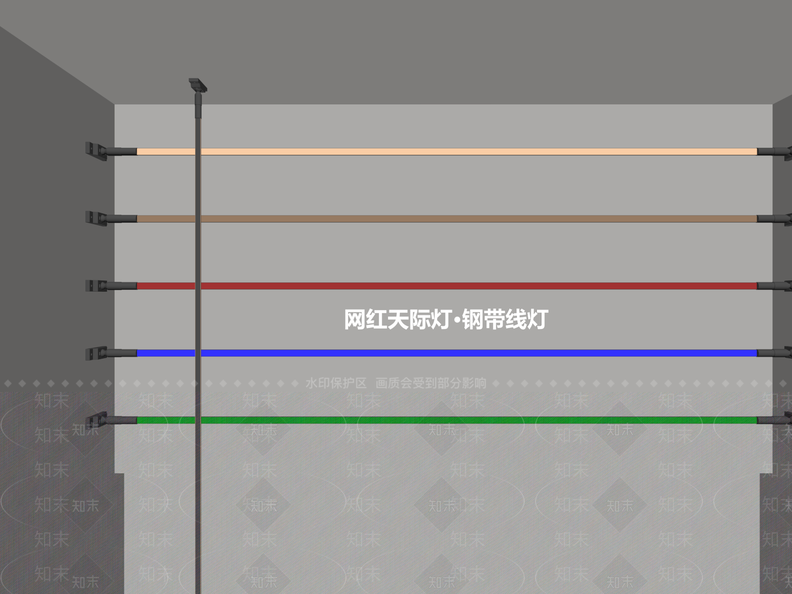 现代其他灯具SU模型下载【ID:1174380465】