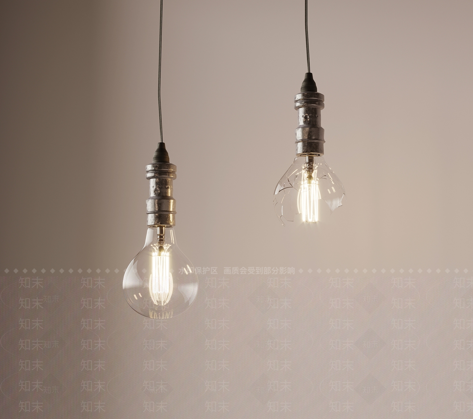 工业吊灯3D模型下载【ID:1174381429】