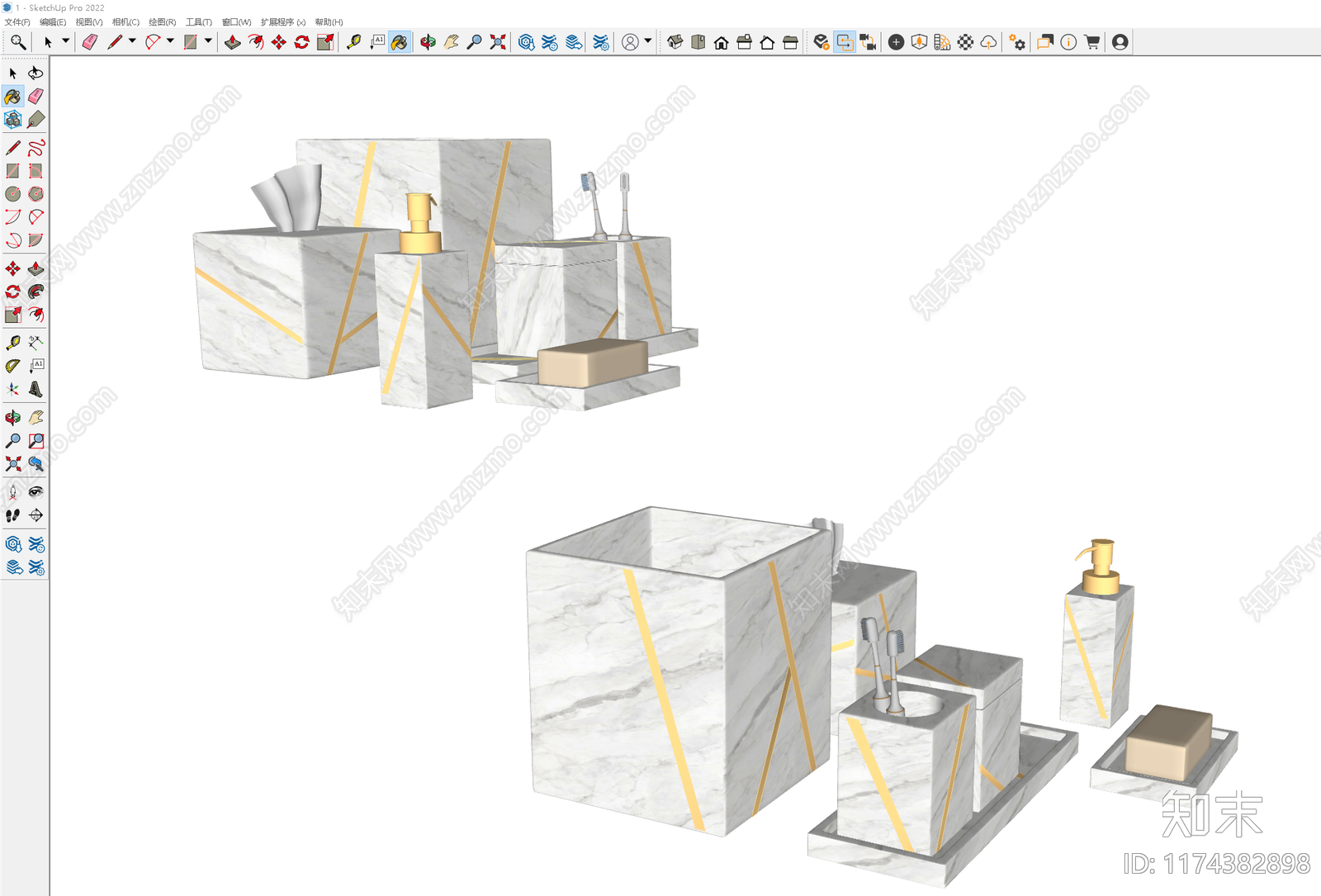 洗浴用品SU模型下载【ID:1174382898】