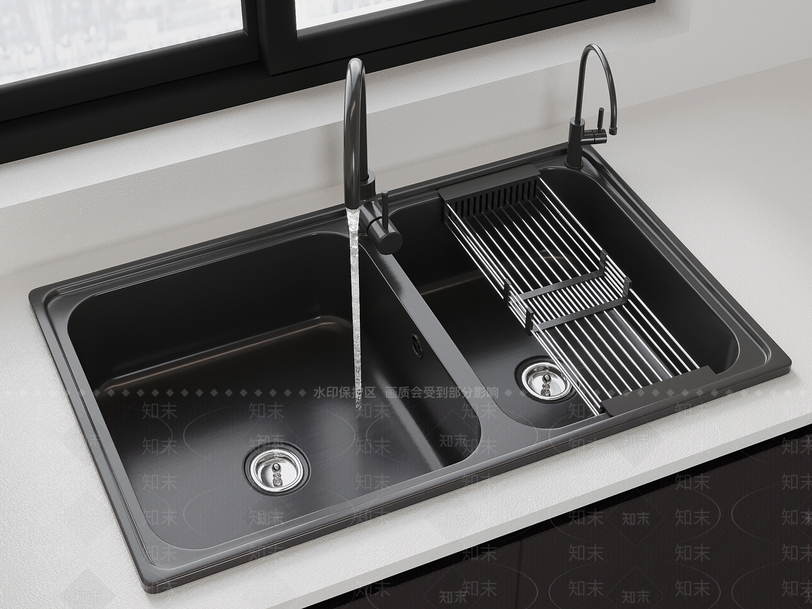 水槽3D模型下载【ID:1174383793】