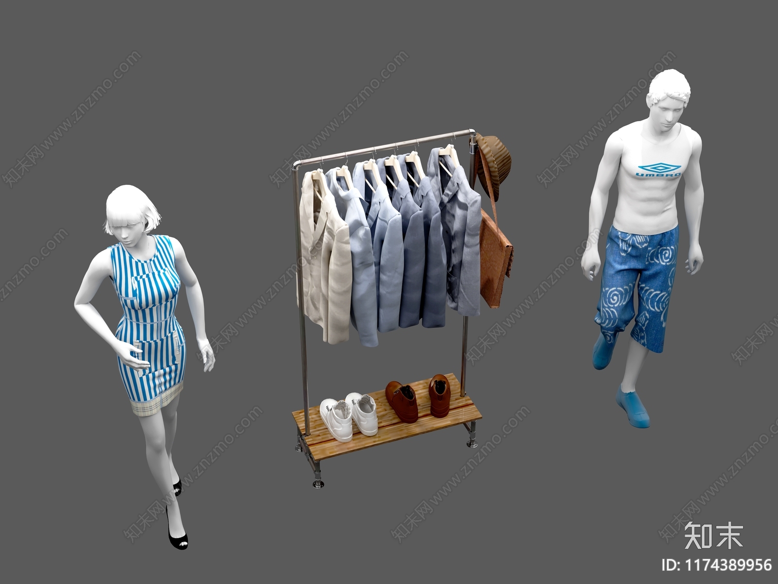 衣服3D模型下载【ID:1174389956】