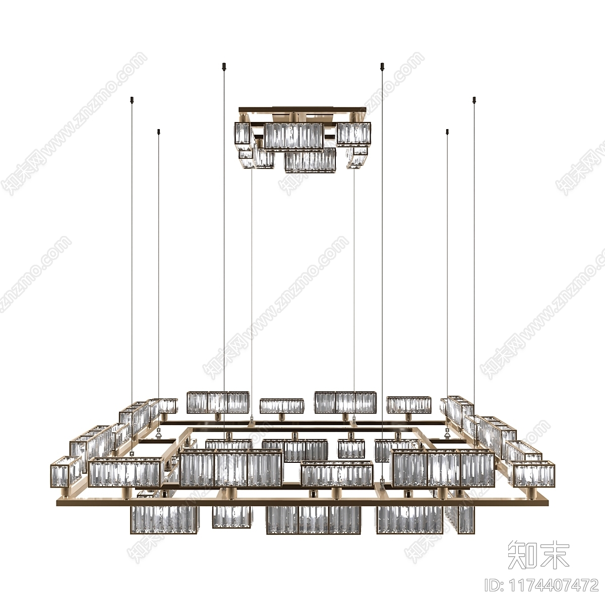 吊灯3D模型下载【ID:1174407472】