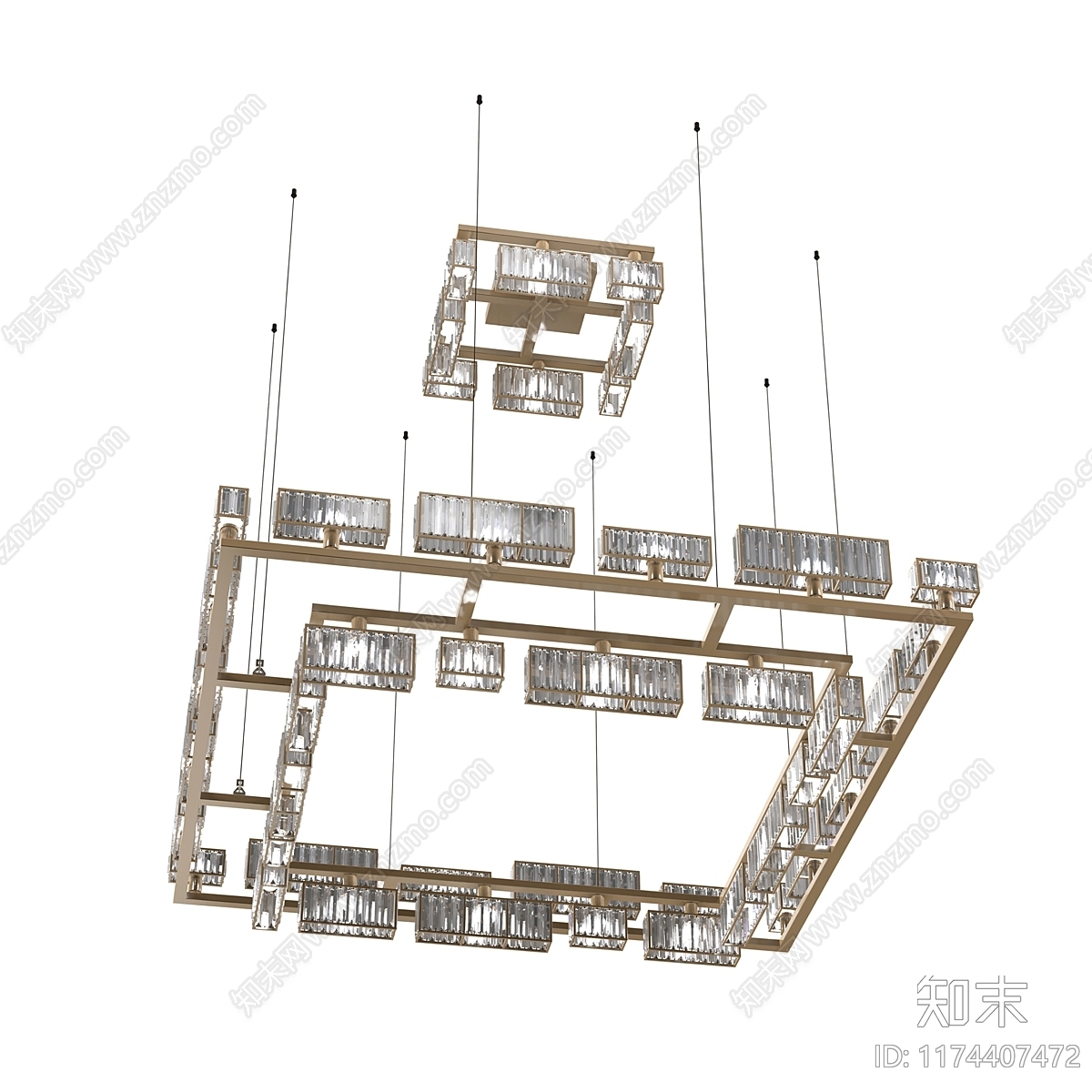 吊灯3D模型下载【ID:1174407472】