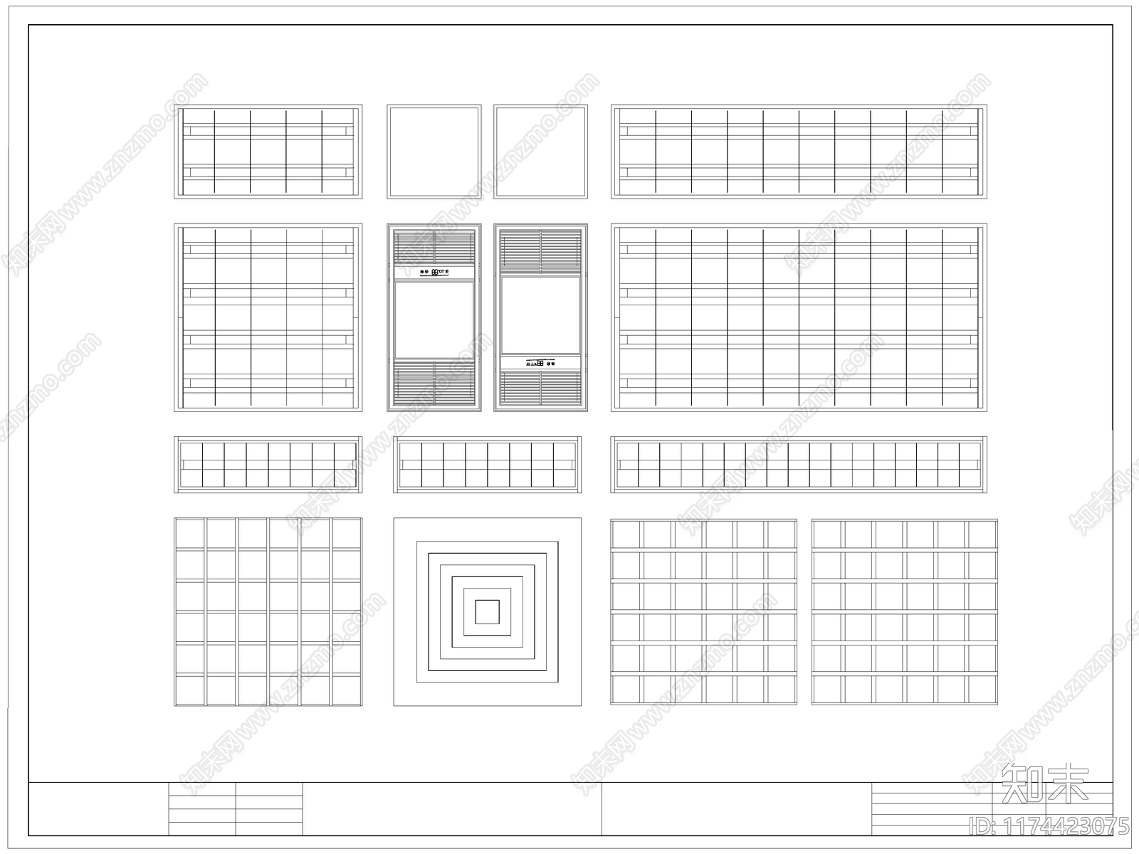 现代灯具图库cad施工图下载【ID:1174423075】