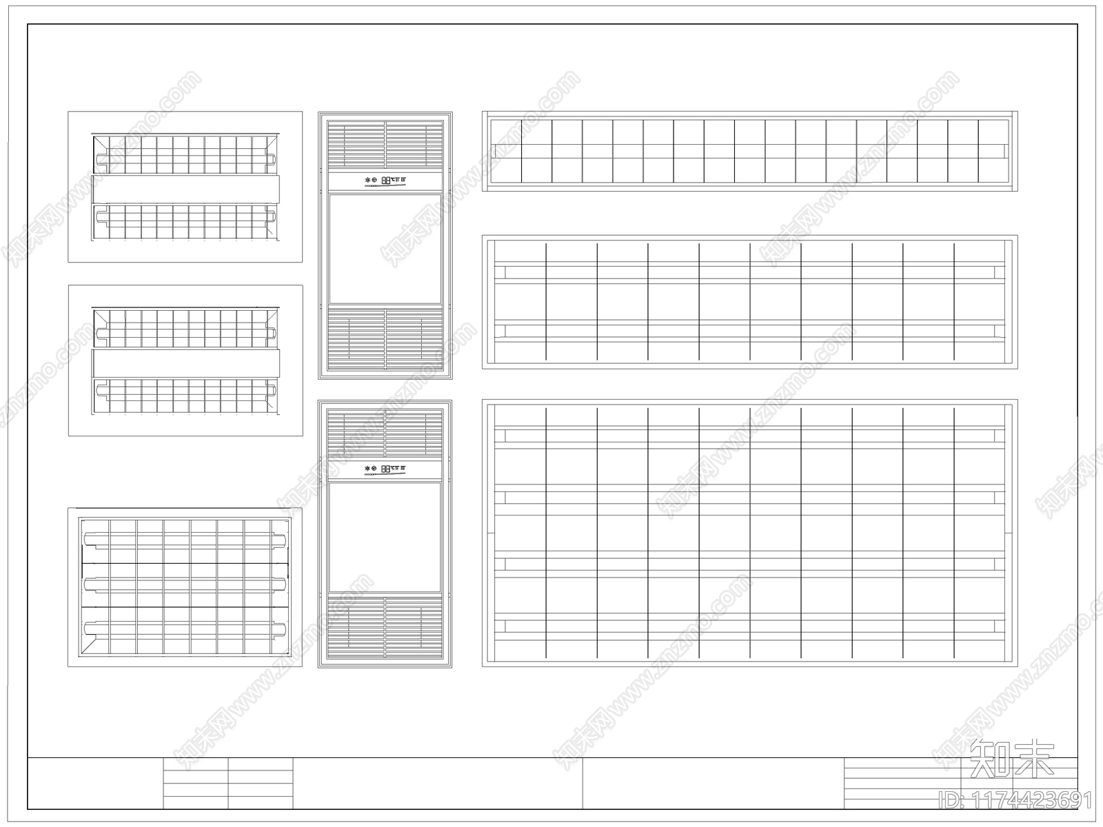 现代灯具图库cad施工图下载【ID:1174423691】