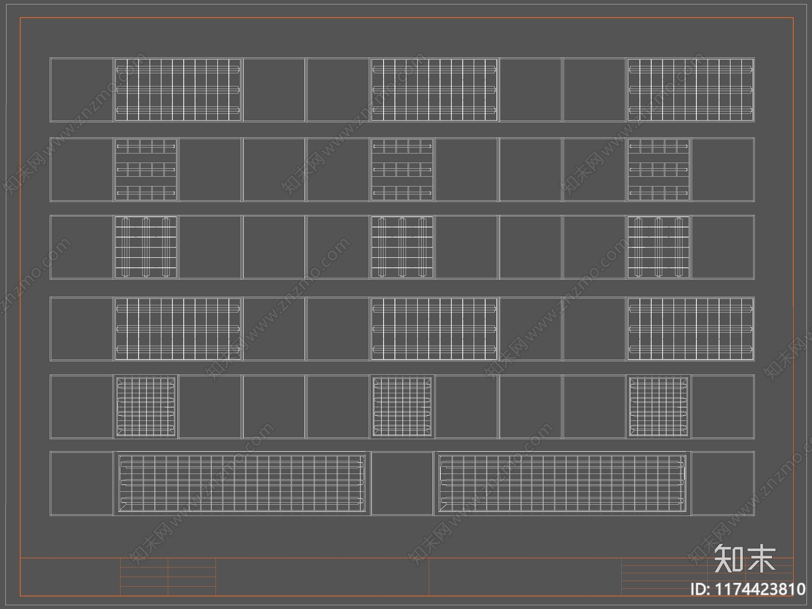 现代灯具图库cad施工图下载【ID:1174423810】