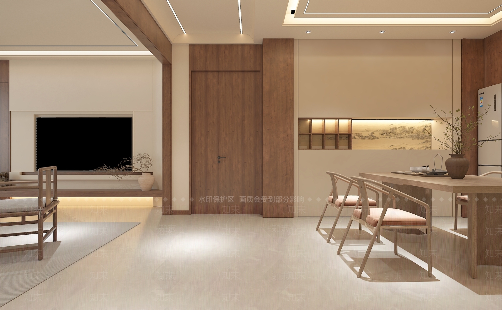中古现代家居客厅3D模型下载【ID:1174429223】