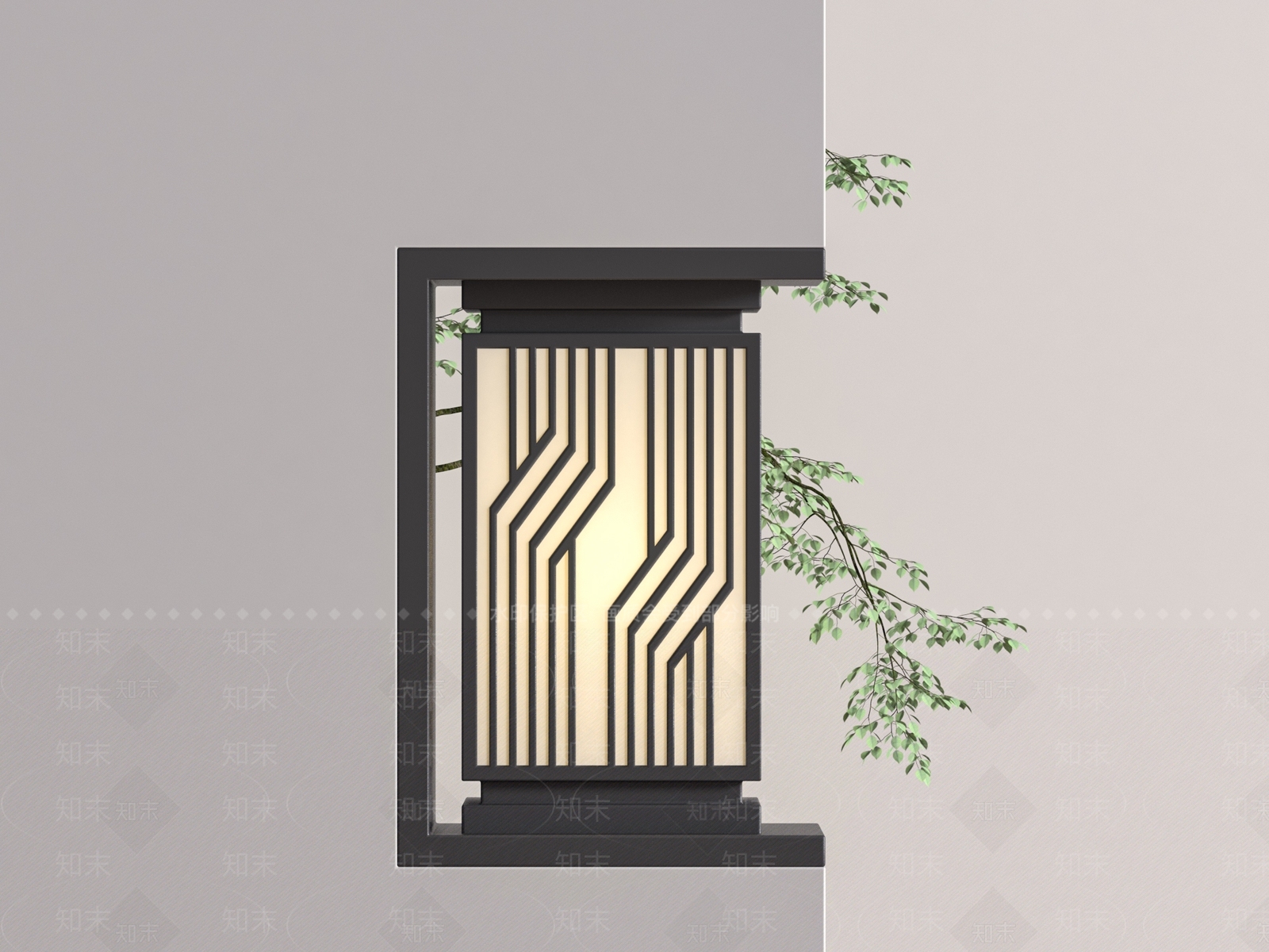 现代其他户外灯3D模型下载【ID:1174431577】
