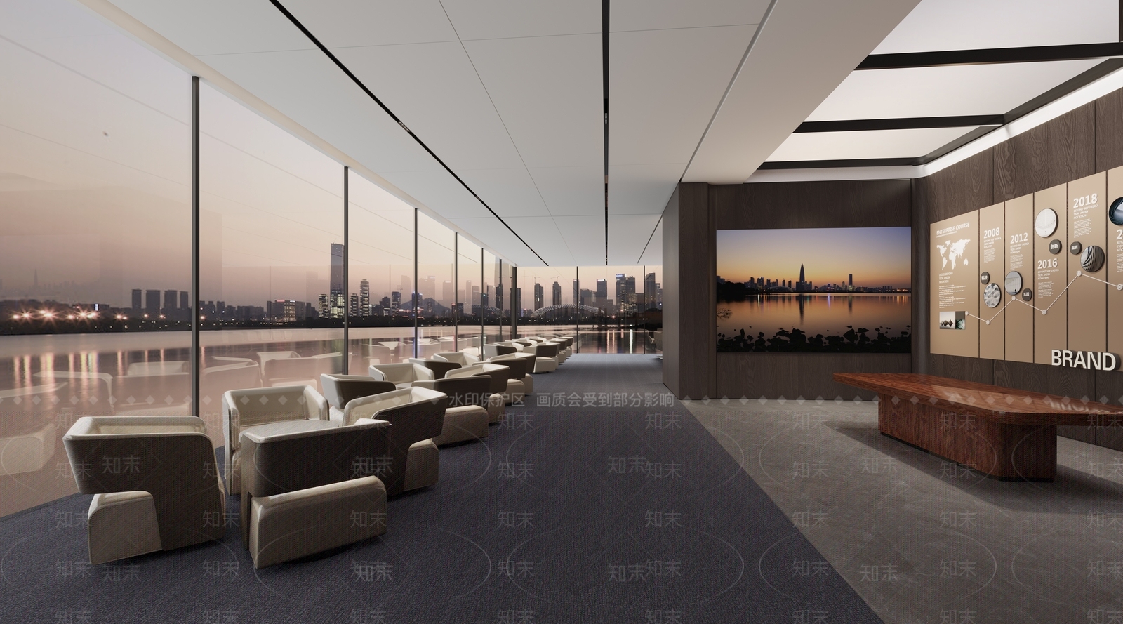 新中式现代其他办公空间3D模型下载【ID:1174434561】