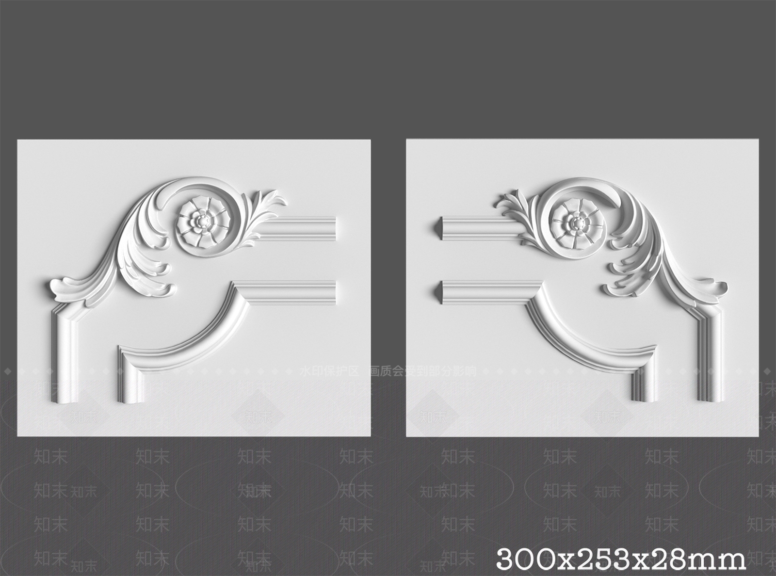 法式雕花3D模型下载【ID:1174442926】