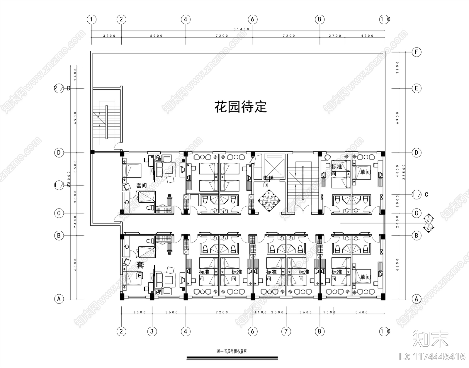 侘寂民宿施工图下载【ID:1174446416】