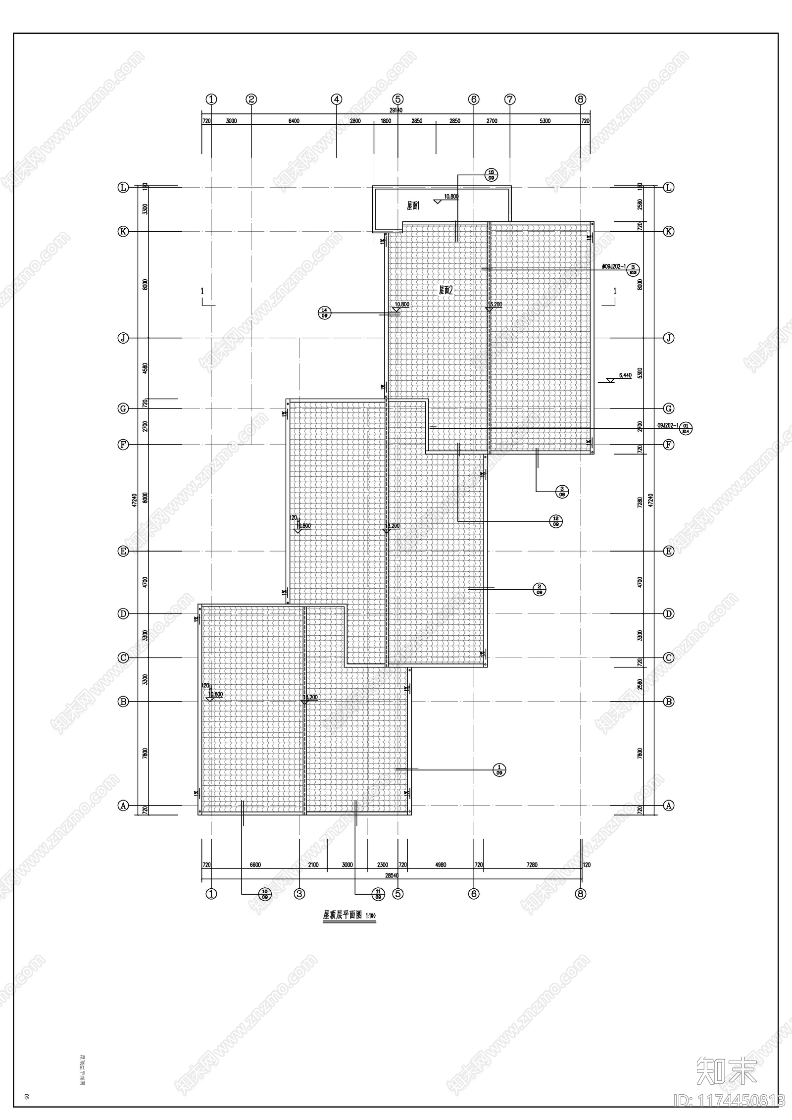 现代新中式幼儿园建筑施工图下载【ID:1174450813】