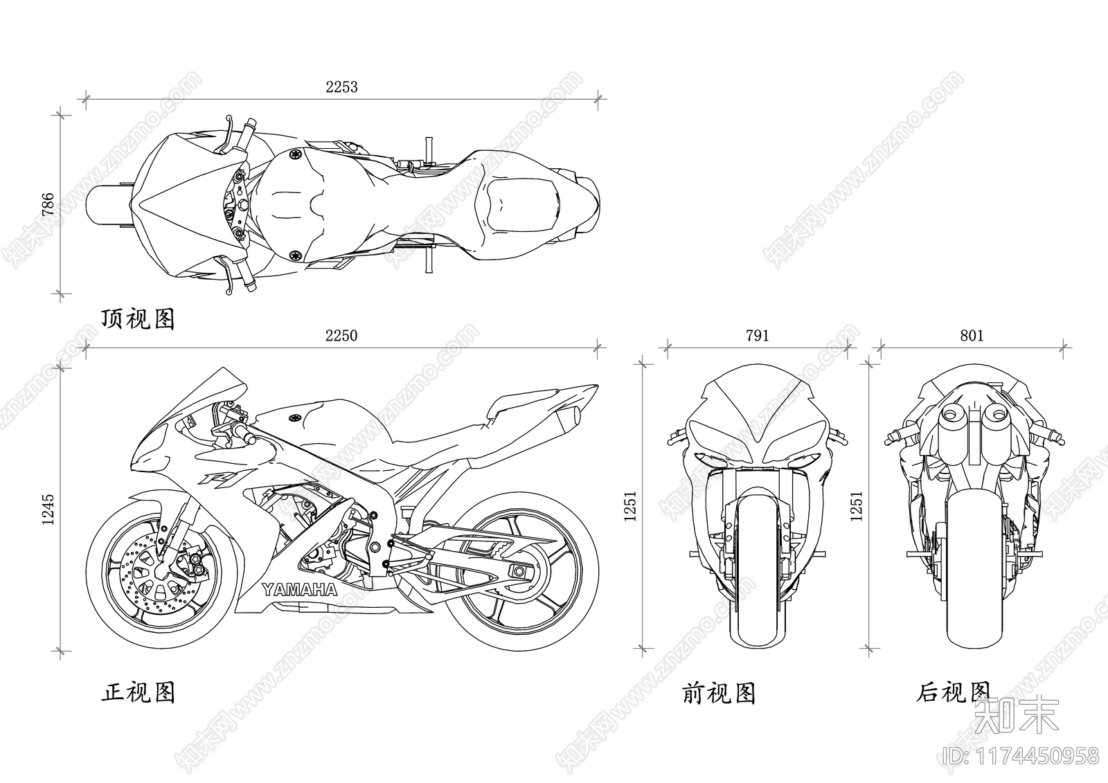 现代交通工具图库cad施工图下载【ID:1174450958】